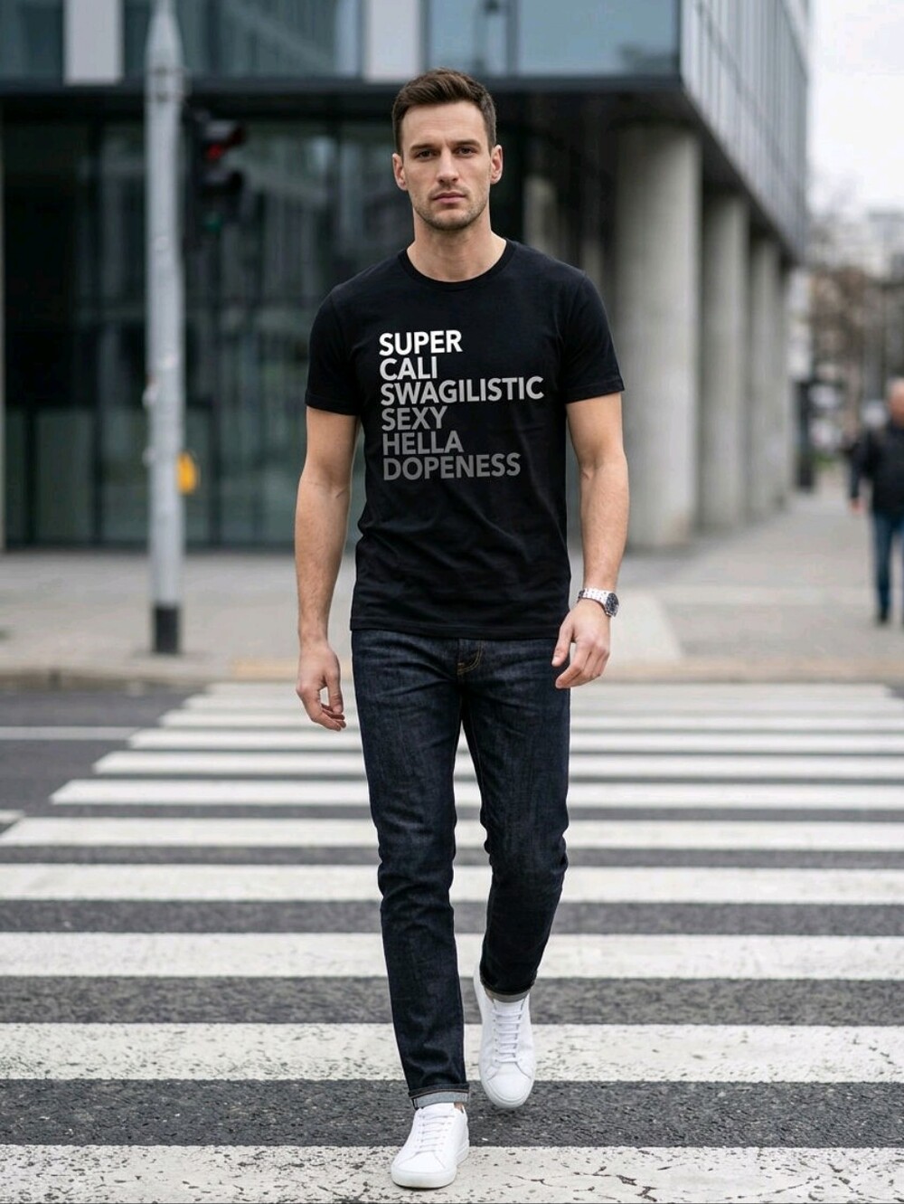 Graphic Tee - Super Cali Swagilistic Sexy Hella Dopeness - Picture 3 of 10